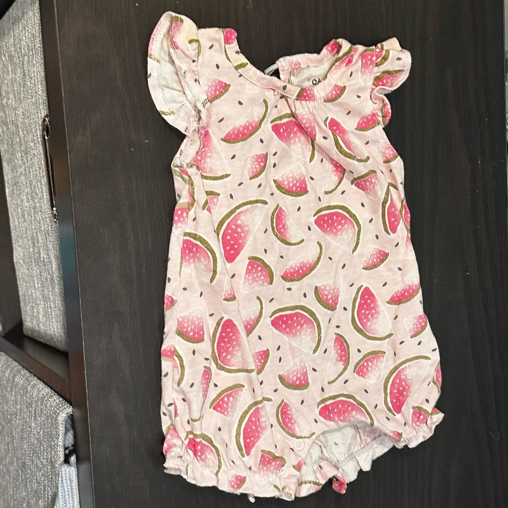 Chick Pea Watermelon Baby Romper